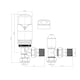 image 2 of Derry Bold - Chrome Thermostatic Radiator Valve & Installation Kit Angled 15mm