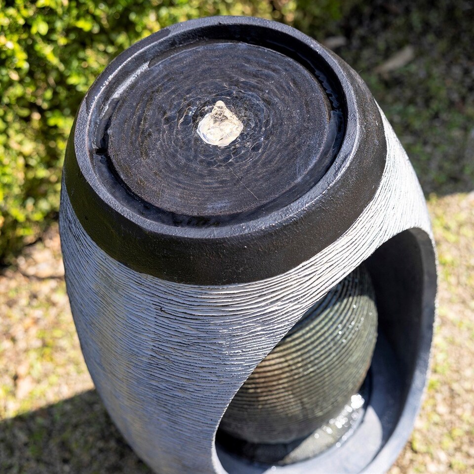image 1 of Nazare Oval Water Feature With Lights 75.5cm