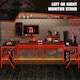 image 8 of HOMCOM Corner Gaming Desk with Monitor Stand Cup Holder Headphone Hook