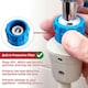 image 5 of SPARES2GO Safety Inlet Hose Washing Machine Dishwasher Water Fill Leak Protection Stop Valve Pipe (1.5m Length, 3/4" Connections)