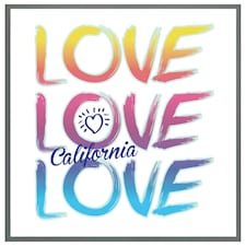 Love california (Picture Frame) Grey | M