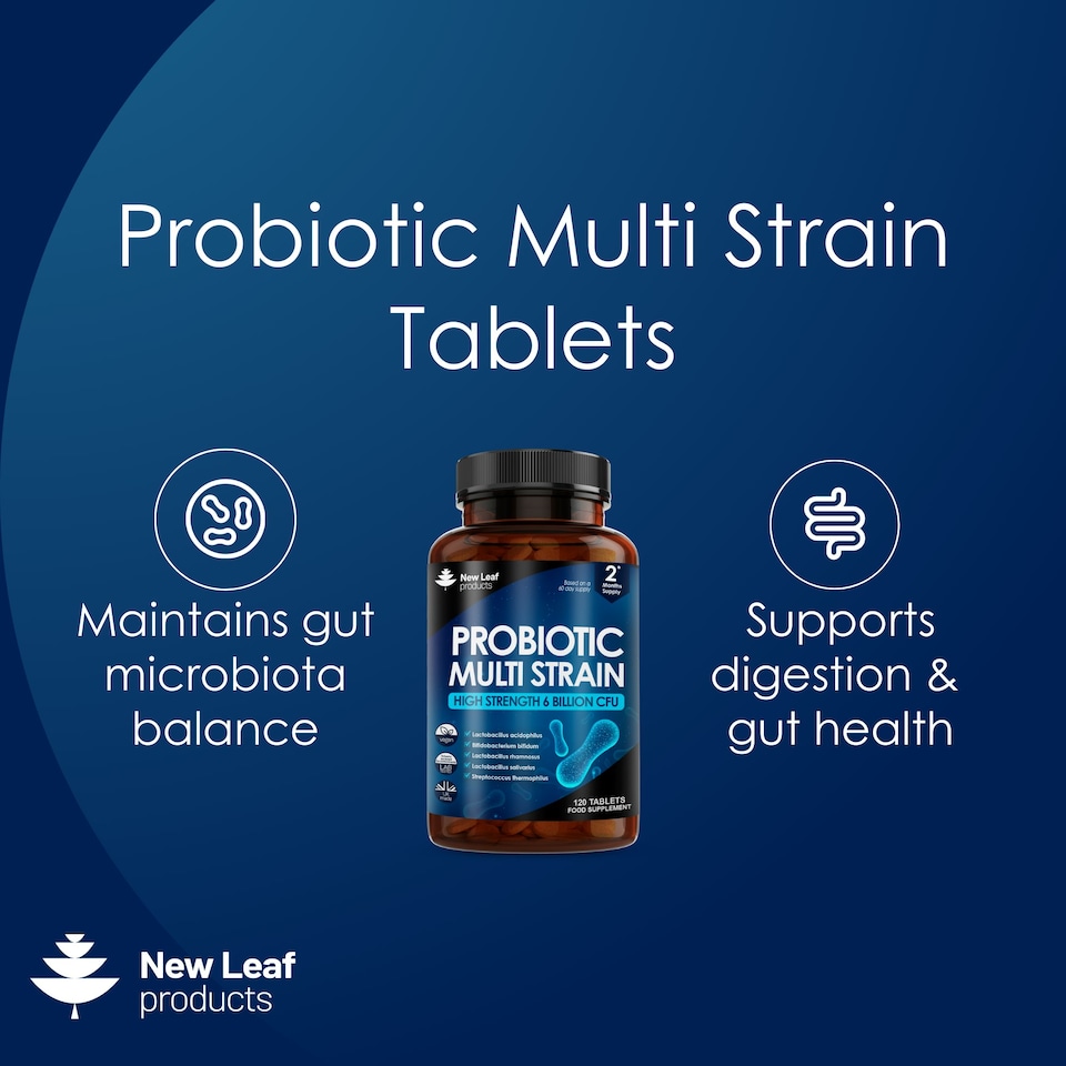 image 1 of Probiotic Multi Strain 120 Tablets Gut & Digestive