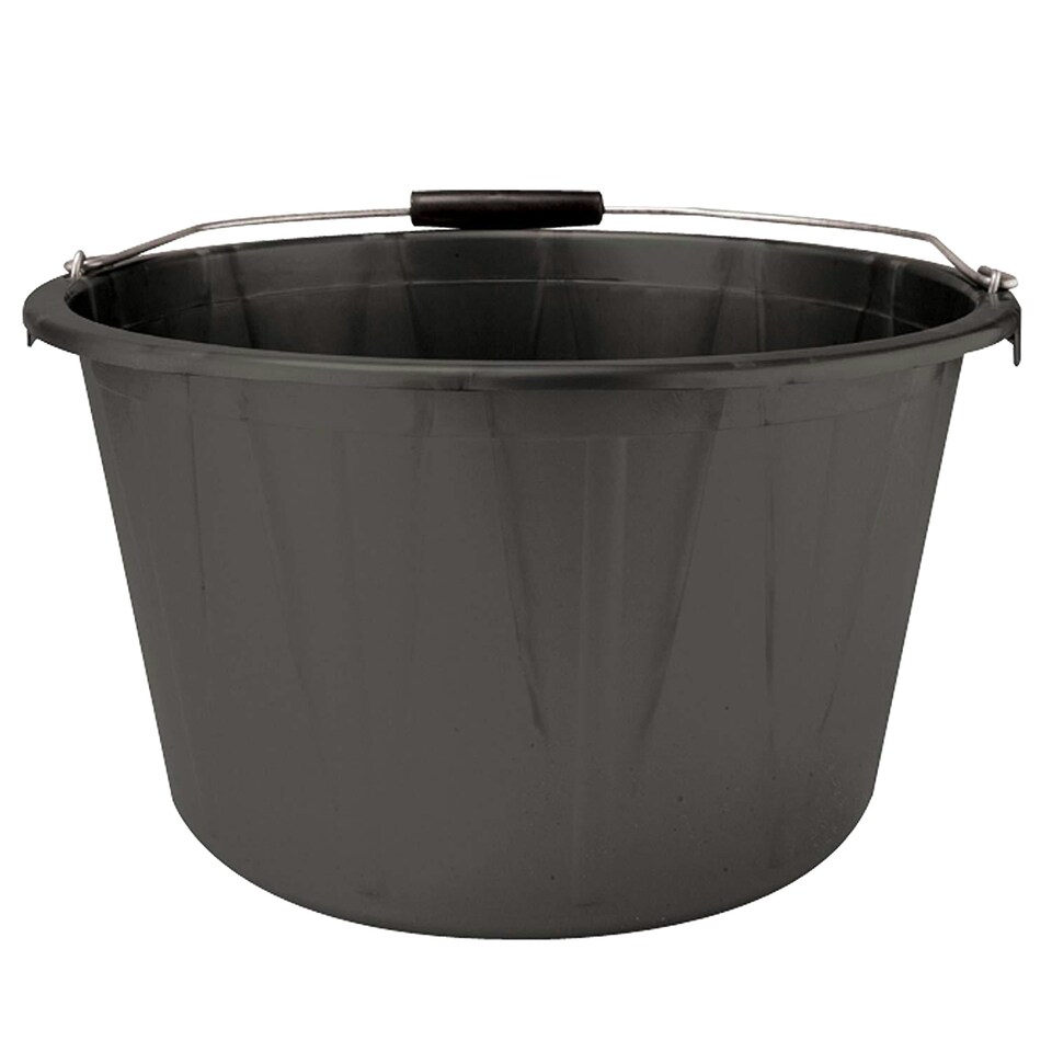 Lincoln Feed Bucket - Black - 15 litre