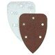 image 8 of Hook And Loop Detail Sanding Pads Discs 140mm Triangular Mixed Grit 240 Pack