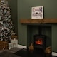 image 1 of Battery Operated 40cm x 40cm Light up Family of Deers Christmas Canvas with LEDs