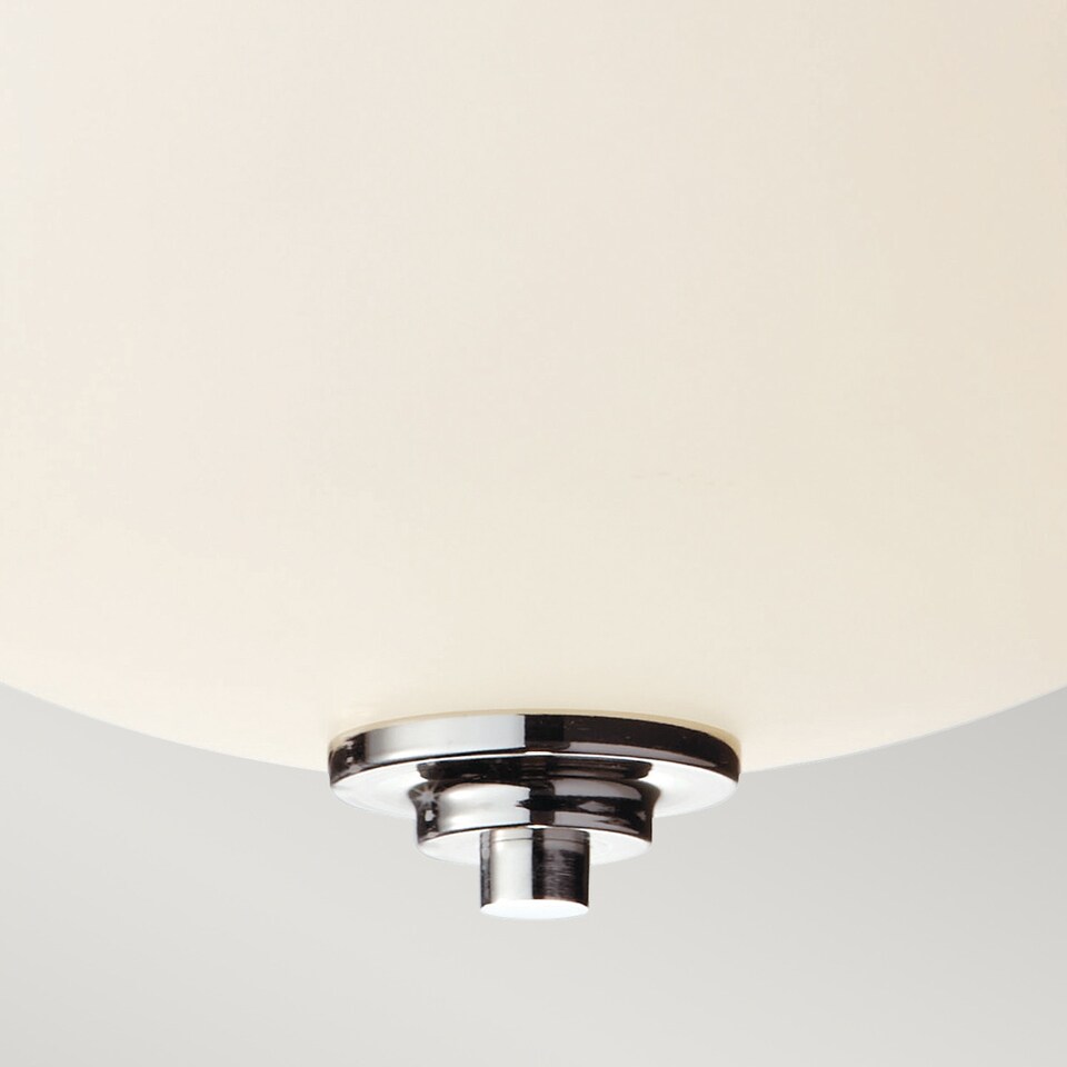 image 1 of Malibu 2 Light Bathroom Flush Mount Ceiling Light Polished Chrome IP44, E27