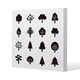 image 1 of Tree Silhouette Illustrations (Canvas Print) 101 x 101 x 4cm