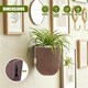 image 5 of GEEZY Milly Wall Flowerpot Set Plastic Planters Brown 2 Pack