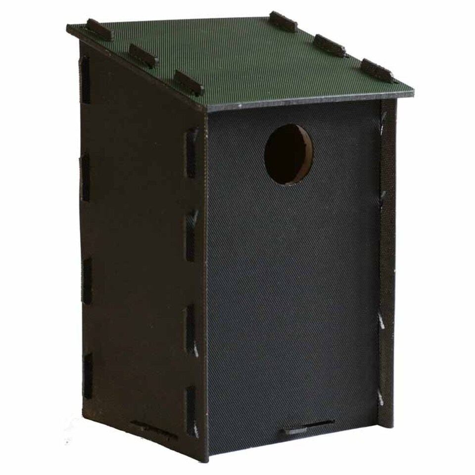image 1 of Eco Starling Nest Box - Recycled LDPE Plastic/Wood - L18 x W20 x H35 cm Brown | One Size