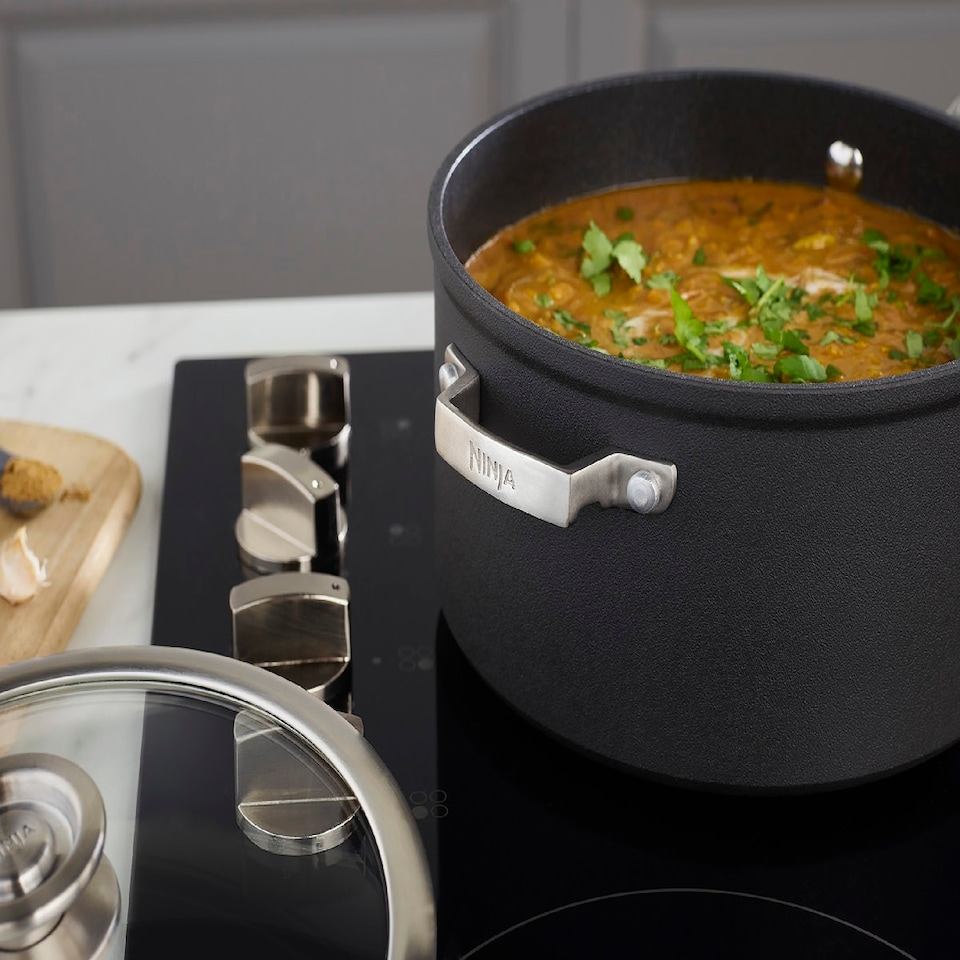 image 1 of Ninja ZEROSTICK Stackable 3-Piece Saucepan Set - C53000UK N/A