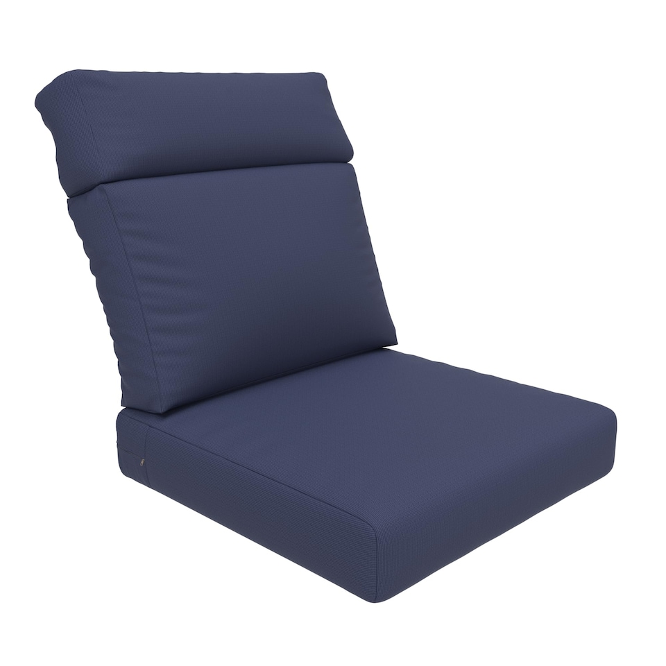 image 1 of Covers&All CoverRite Rectangle High Back Chair Cushion, Water, UV and Fade Resistant for Patio High Back Chair Cushions, Back 22 x 22 x 5 & Seat 44 x