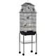 image 1 of PawHut Bird Cage Budgie Cage with Stand Slide Tray Handle for Finch Canary 43 x 32.5 x 163cm Black