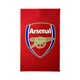 image 1 of Arsenal FC Official Football Crest Rug - Red/Gold - One Size