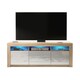 image 6 of TV Unit TV Stand Cabinet Sideboard Oak White High Gloss Doors Free LED 160cm