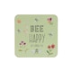 image 2 of English Tableware Company Bee Happy Set of 4 Coasters