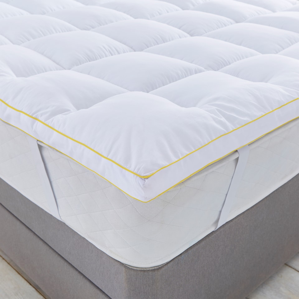 image 1 of Snug Deeply Dreamy Extra Deep Mattress Topper, 10 cm Thick | White | 1