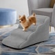 image 2 of Living and Home Non-Slip Pet Steps with Removable Washable Cover for Cats & Dogs | Grey | Grey | 1