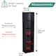 image 2 of 5 Cube Bookshelf Black Wooden Storage Organizer Wood Shelving Unit Open Bookcase Shelf
