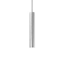Look 1 Light Slim Ceiling Pendant Silver, GU10