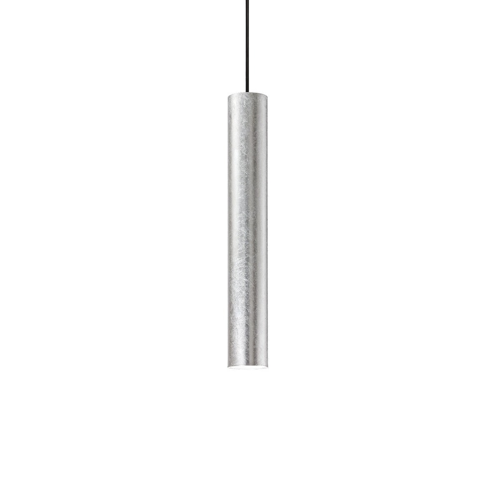 Look 1 Light Slim Ceiling Pendant Silver, GU10