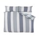 image 4 of PH Chambray Stripe Duvet Cover Set with Pillowcase Grey | Double