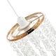 image 3 of Modern Waterfall Design Gold Pendant Shade with Clear Acrylic Droplets and Beads | Gold
