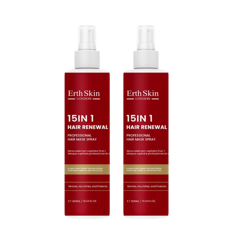 2X Erth Skin London 15-in-1 Hair Renewal Mask Spray 300ml
