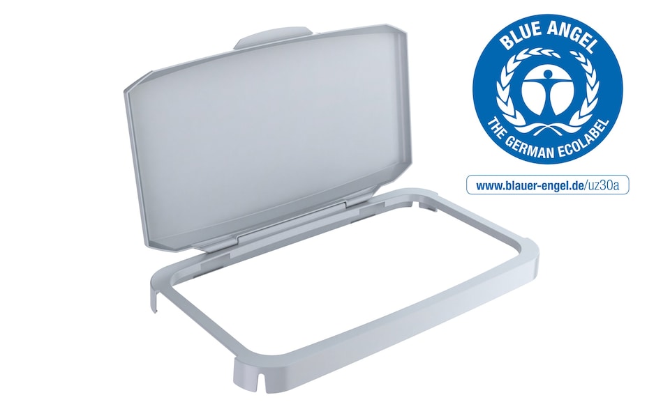 image 1 of Durable 60L Hinged Bin Lid ECO Grey | Recycling Bin Lid | DURABIN | Grey