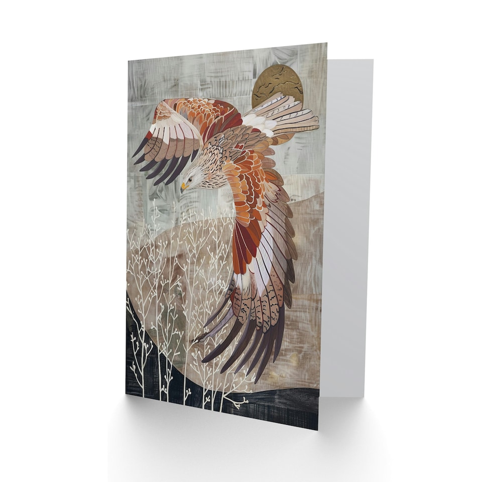 image 1 of Eagle Bird Prey Nature Lover Wings Feats Him Her Birthday Card