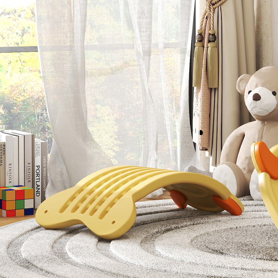 image 1 of AIYAPLAY Balance Board for Kids Balance Training & Sensory Play | Yellow | Yellow