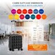 image 3 of Flight Knight Bubble Suitcase - Ryanair easyJet Jet2 Approved - 8 Wheel Carry Cabin Hardcase 45x36x20cm | Black | Black | Cabin Bag