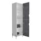 image 5 of Core Products Dallas Tall Storage Cabinet - White & Carbon Grey Oak Effect, H170.0cm x W44.9cm x D35.5cm White