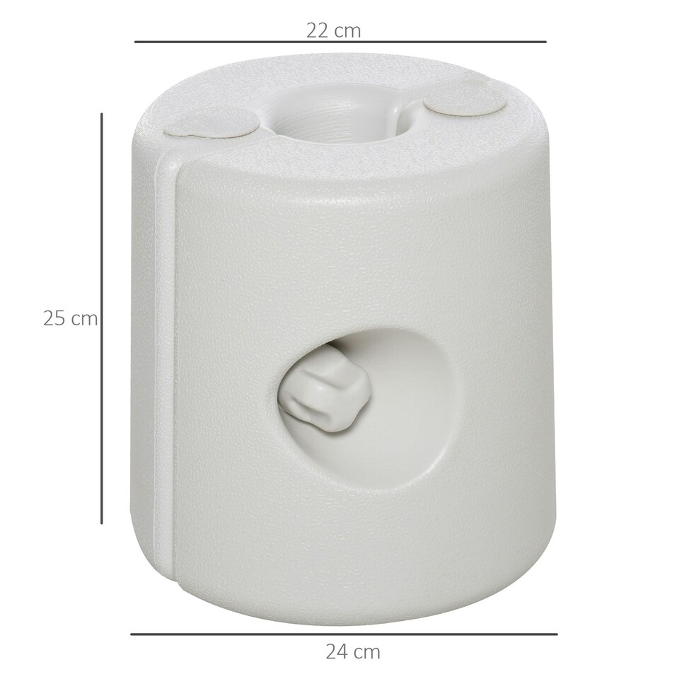 image 1 of Outsunny Tent Weight Base 4pcs Gazebo Foot Leg Anchor Weights Marquee White