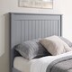 image 2 of 4ft Small Double Pure grey,wood,wooden low foot end board,solid panel bed frame.Shaker style