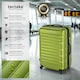 image 2 of Suitcase Set of 4 ABS Hard Shell Luggage Travel Trolley 4 Wheel Lightweight Telescopic Handle | Green | green | 1