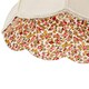 image 3 of Cream Victorian Lamp Shade with Scallop Edges and Floral Inner Lining | Cream | Cream | 1