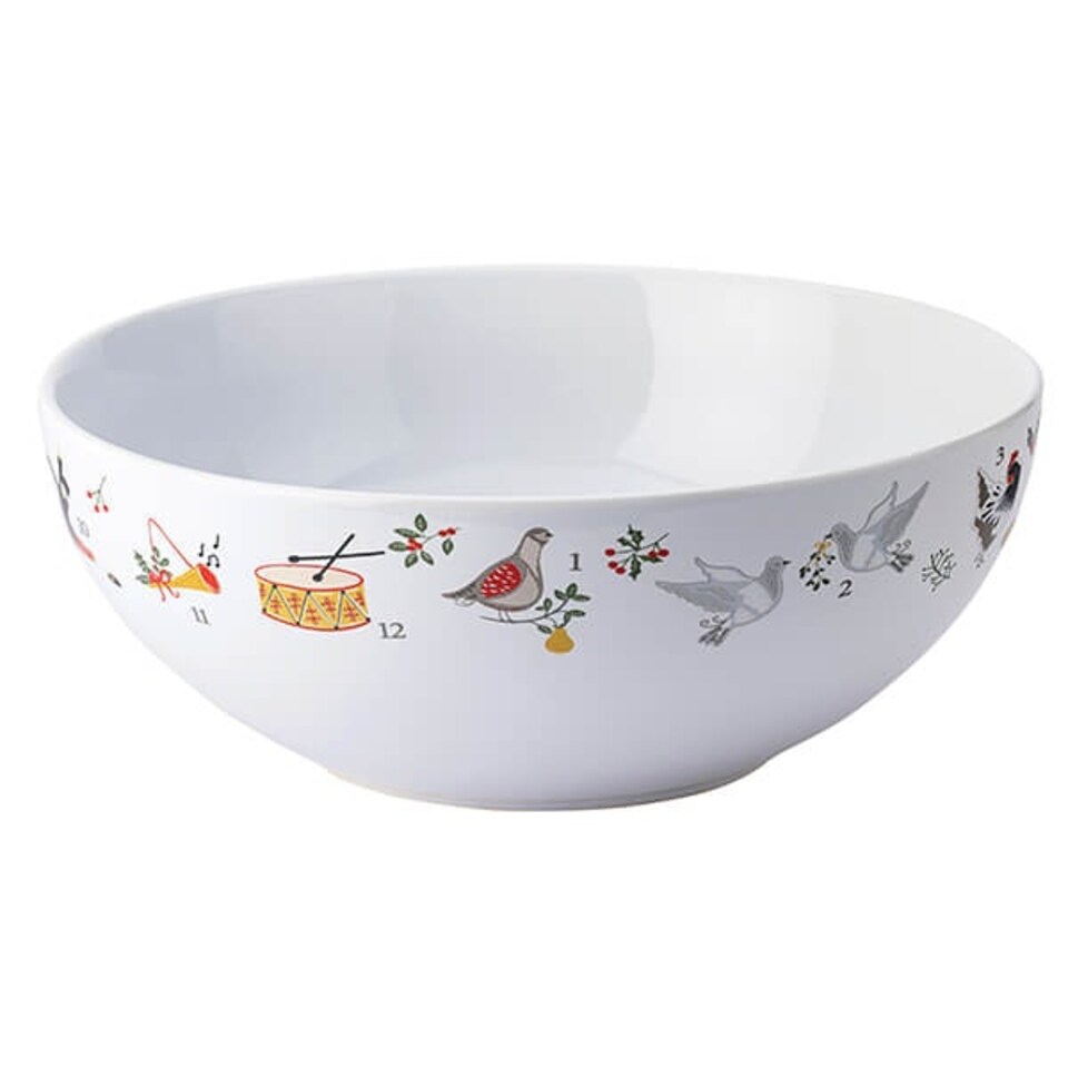 image 1 of Twelve Days of Christmas Serving Bowl