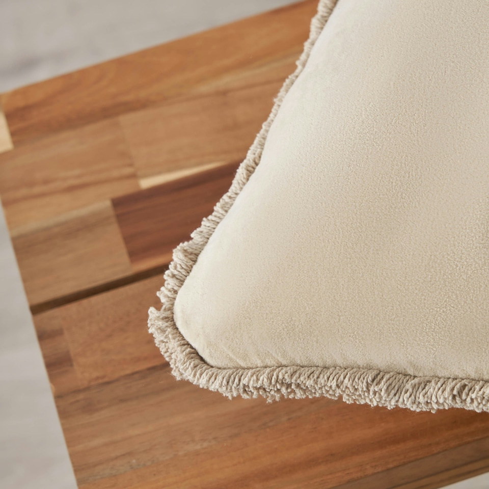 image 1 of BHS Camille Cushion, Natural Cream | Natural