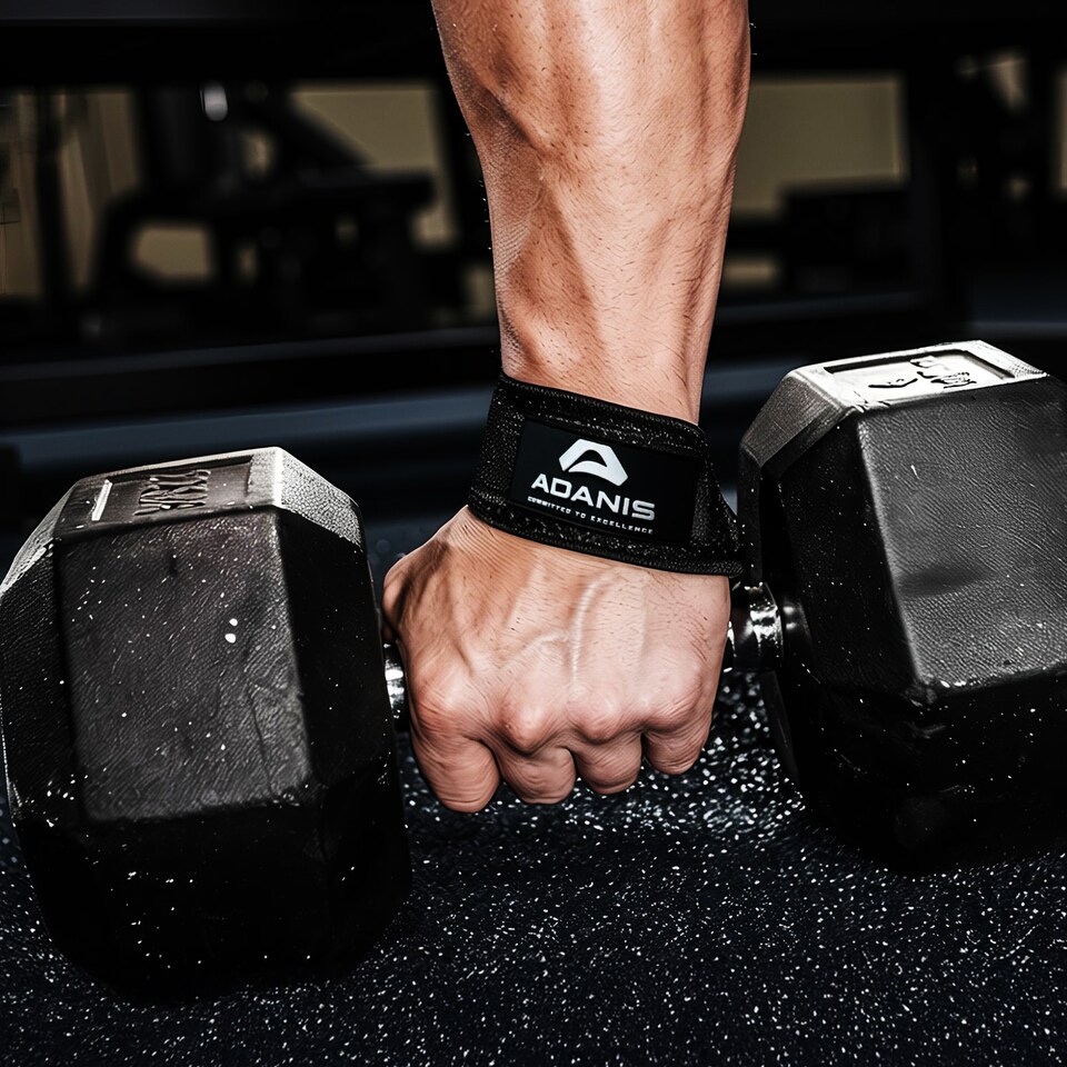 image 1 of Adanis Weight Lifting Straps for Gym and Heavy Lifts
