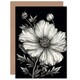 image 1 of White Cosmos Flower Wife Birthday Card