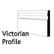 image 2 of PACK OF 20 (Total 20 Units) - 25mm x 194mm White Primed Victorian MDF Skirting Board - 4200mm Length