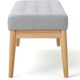 image 6 of Grey Bench Wooden Frame Grey