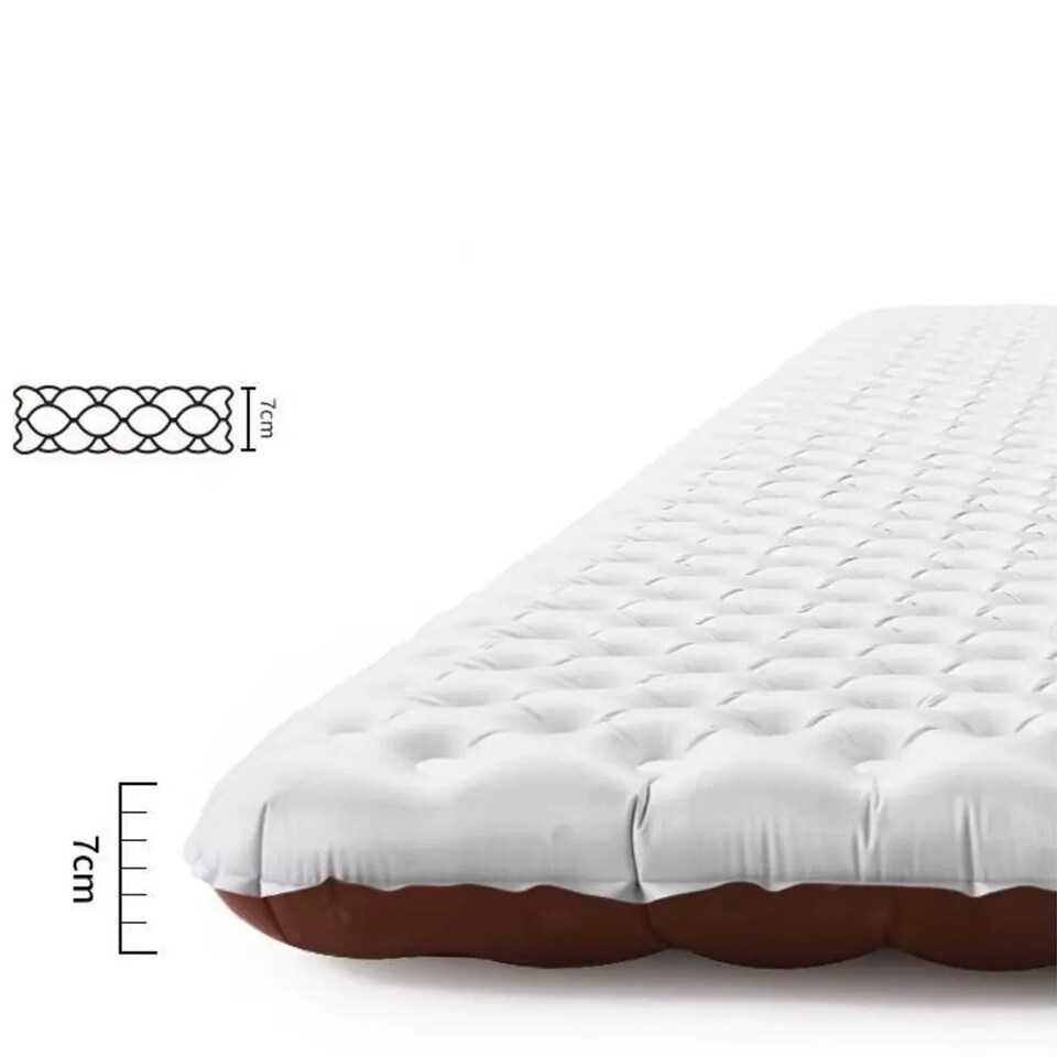 image 1 of TuYe 5.8 Ultralight Inflatable Square Mattress | Silver | Carbon Silver | 183x64cm