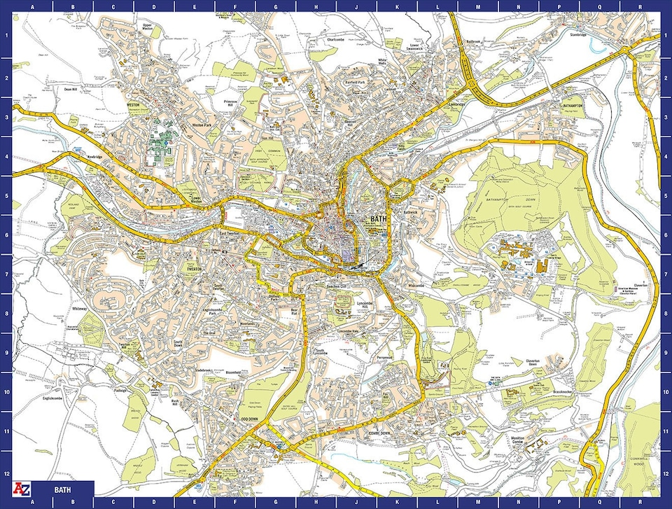 image 1 of A-Z Map of  Bath 1000 Piece Jigsaw