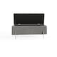 image 4 of Mystica Velvet Storage Ottoman | Grey | Grey