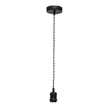 Flex -Black Retro Ceiling Pendant Flex Kit for Easy Fit Shades