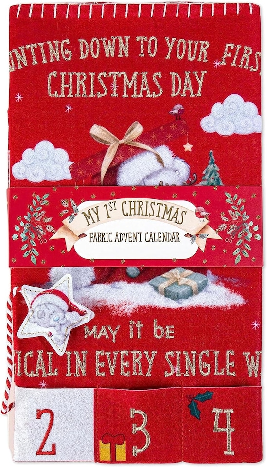 image 1 of Me to You Tiny Tatty Teddy Hanging Advent Calendar Baby's First Christmas