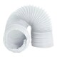 image 4 of SPARES2GO 4m Vent Hose + Connection Adapter Kit for White Knight Tumble Dryer