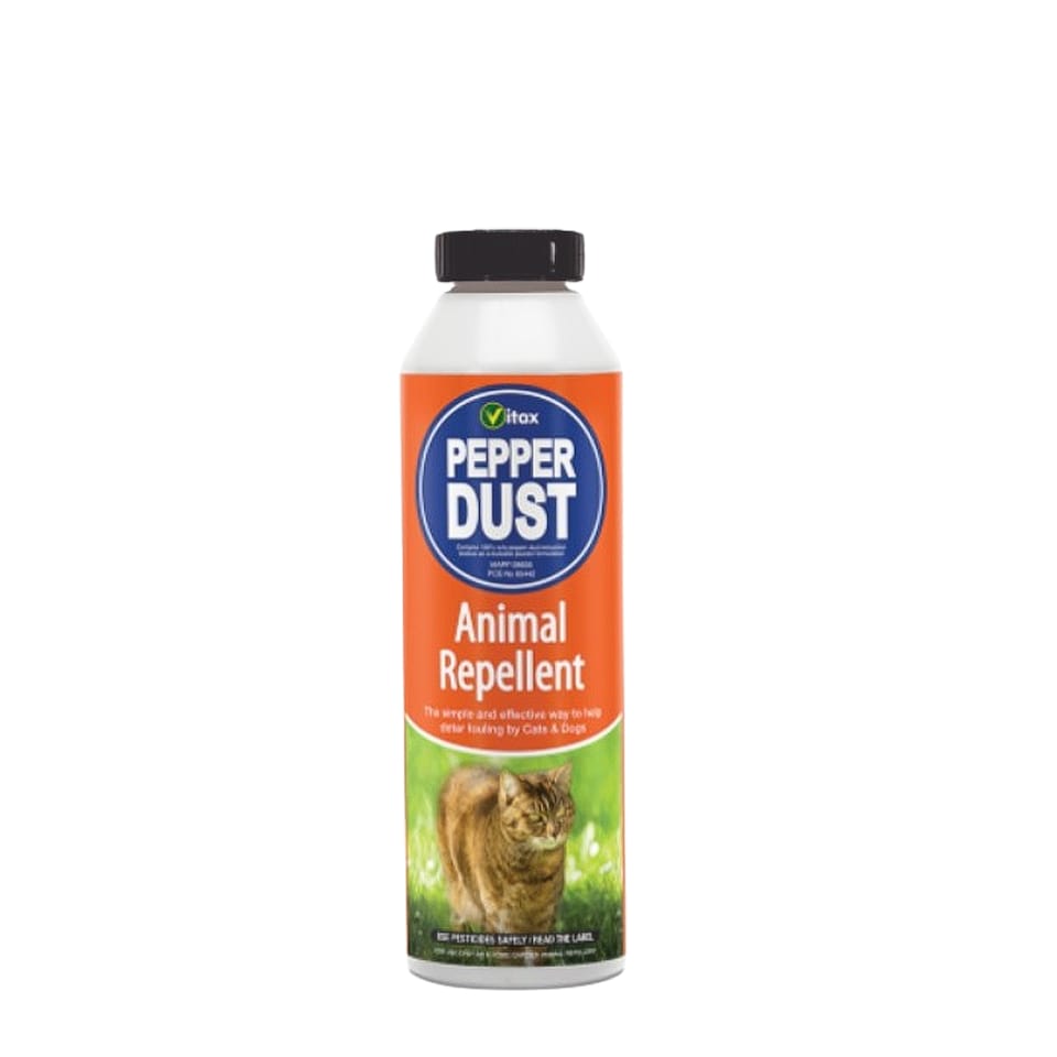 image 1 of Vitax Pepper Dust 225g Natural Cat & Dog Repellent Protects Gardens & Edible Crops Sprinkle-On Solution for Fouling Prevention