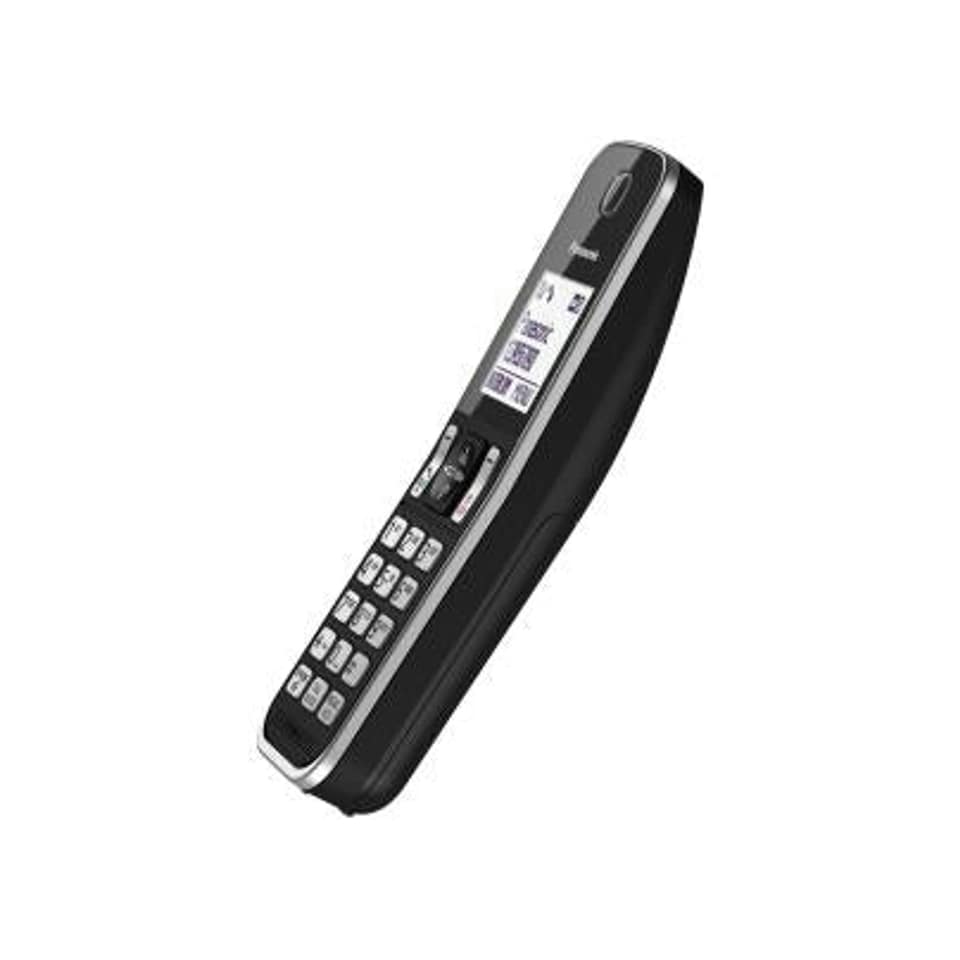 image 1 of Panasonic KX-TGD623EB Black Cordless Phone - Triple Handsets